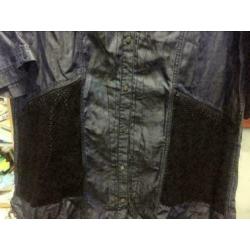 Nieuw denim zacht tuniek, maat: xl