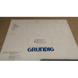 Mooie Grundig uitklap folder.