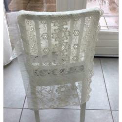Brocante/ vintage val / gordijn.