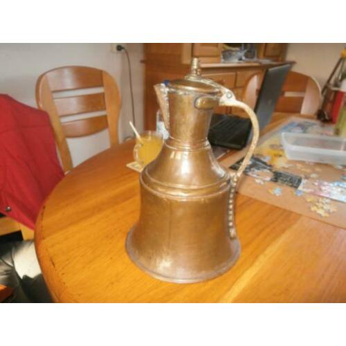 mooie brocante koperen kan