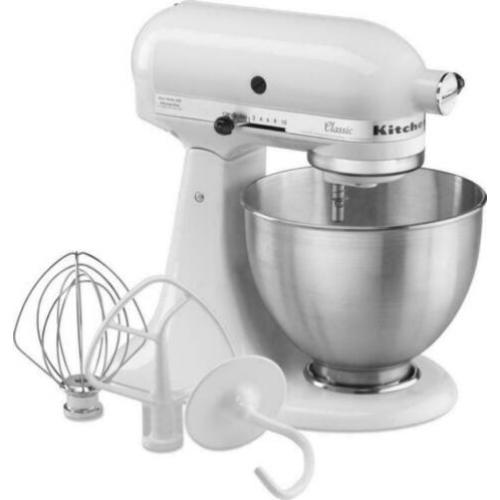 Originele kitchenaid 5k45ssewh classic mixer 4,3 liter nieuw