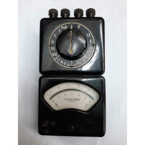 Tavocord annaloog meter uit de jaren 50