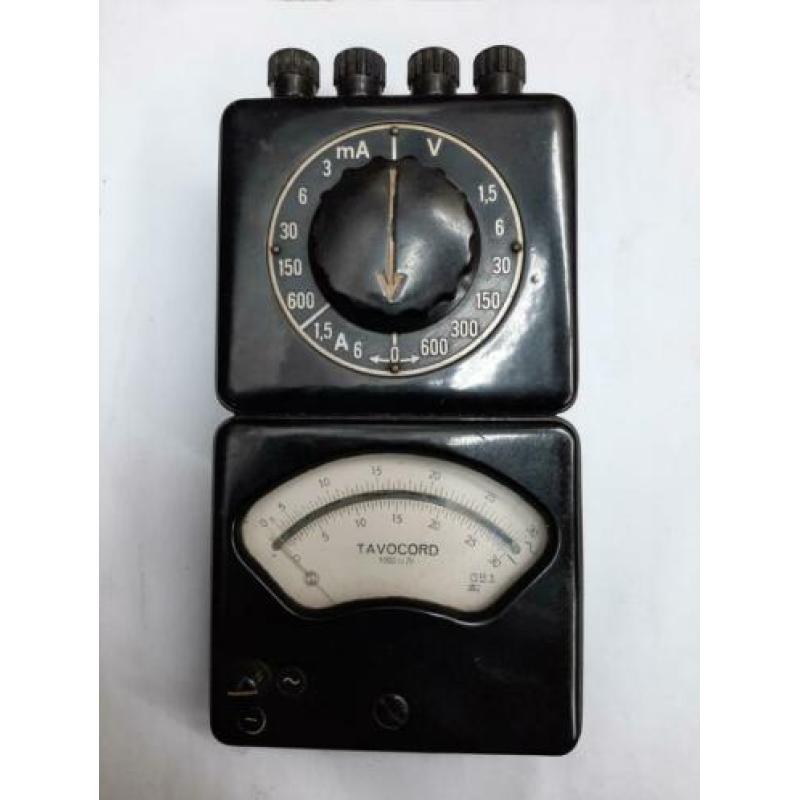 Tavocord annaloog meter uit de jaren 50