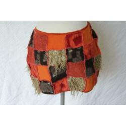 Aparte patchwork mini-rok.Mt M.Merk Rivkadiatlowicki