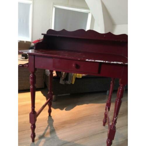 Brocant Barok oude tafel make up tafel