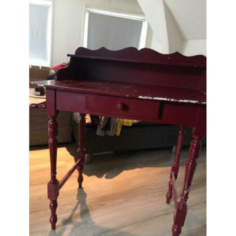 Brocant Barok oude tafel make up tafel