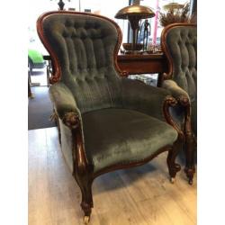 Brocante - het Stel Bourgondische Bergères, 19e eeuw!
