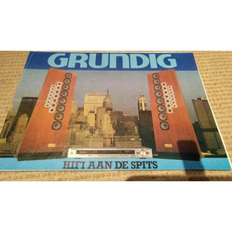 Mooie Grundig uitklap folder.