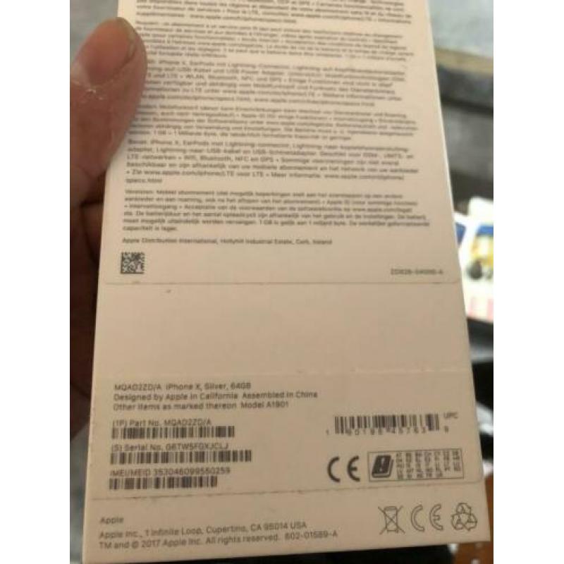 iPhone X 64GB wit