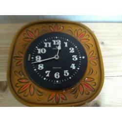 aardewerk vintage keukenklok