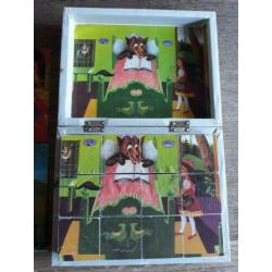 Oude blokkendoos sprookjes puzzel
