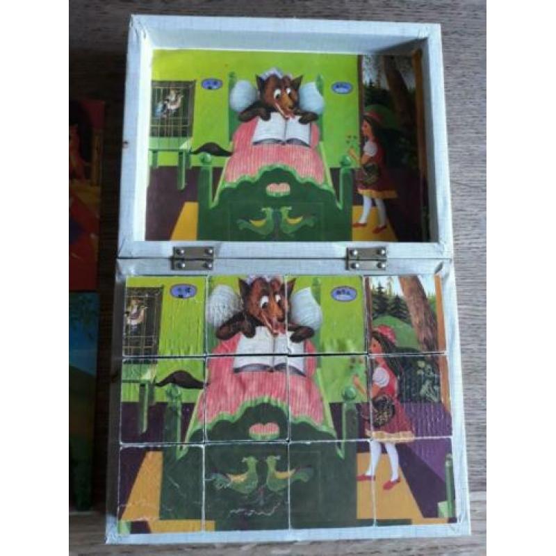 Oude blokkendoos sprookjes puzzel