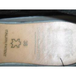 GEOX LEREN/SUEDE ENKELHOGE SCHOENEN maat 38