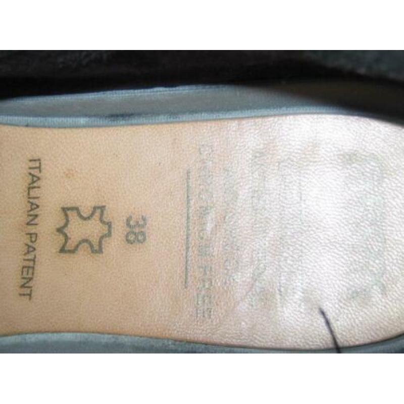 GEOX LEREN/SUEDE ENKELHOGE SCHOENEN maat 38
