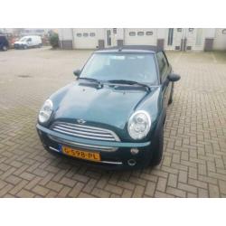 Mini Mini 1.6 16V ONE Cabrio 2006 Groen airco