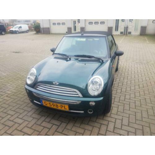 Mini Mini 1.6 16V ONE Cabrio 2006 Groen airco