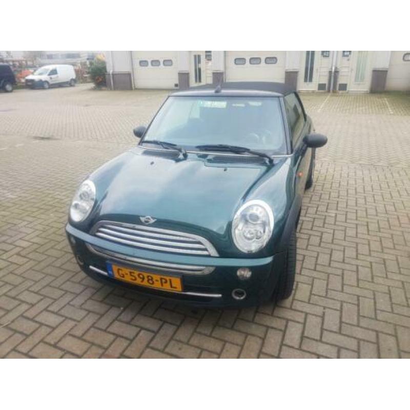 Mini Mini 1.6 16V ONE Cabrio 2006 Groen airco
