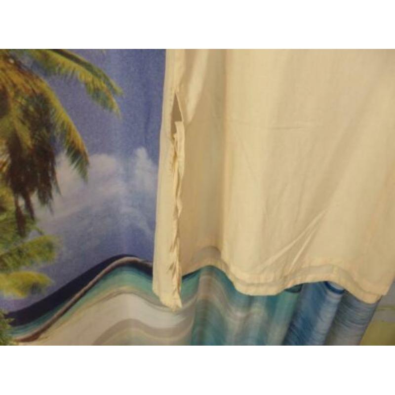 beige tuniek jurk met vlinder mt L Julian collection