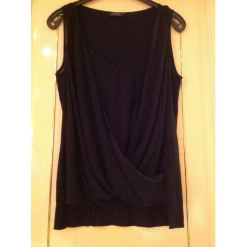 Mooie zwarte blouse Polo Ralph Lauren, maat L. Bl