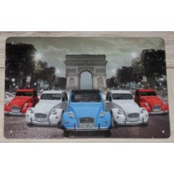 CITROEN Metalen Bord Classic Citroen 2CV Show - Parijs