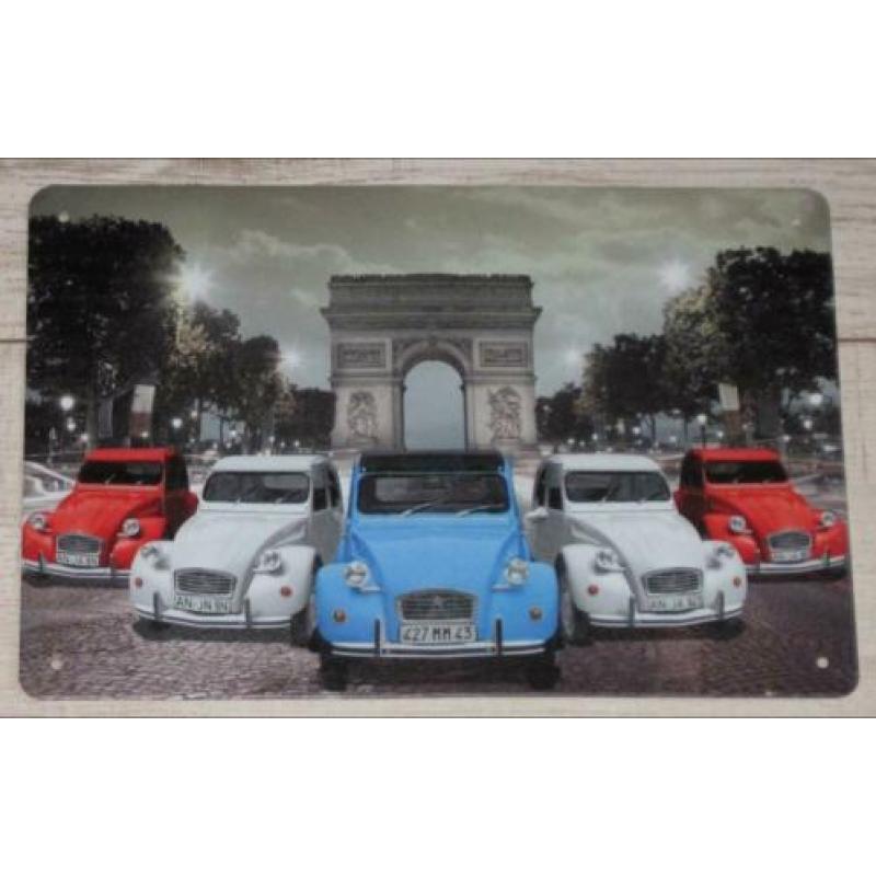 CITROEN Metalen Bord Classic Citroen 2CV Show - Parijs