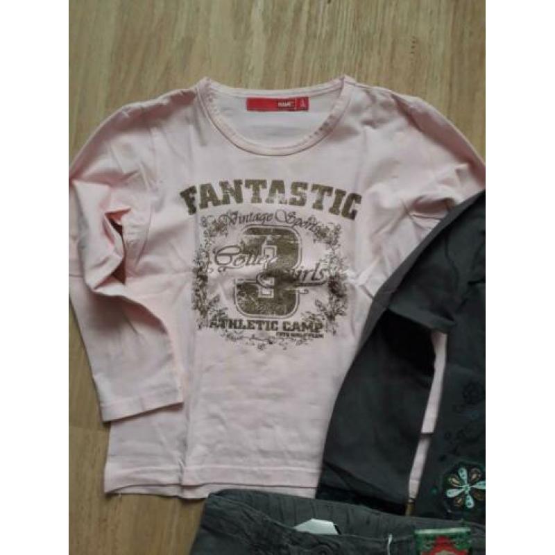 Grijs roze setje mt 110/ 122