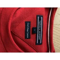 Tommy Hilfiger trui rood maat l nieuw