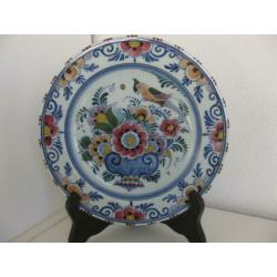 Wandbordje. Delft Polychrome Holland. Handpainted.