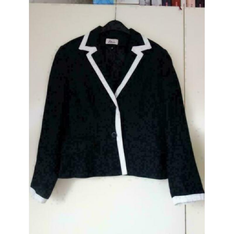 2101 Linnen jasje blazer MISS ETAM; Mt=42 Nieuwstaat