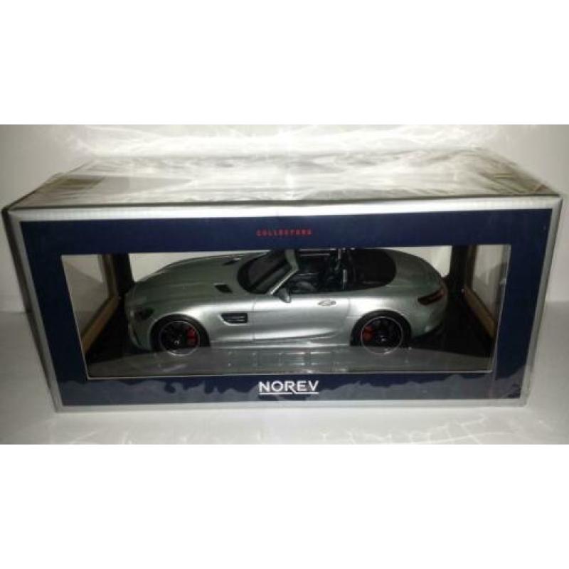Norev 1:18 Mercedes-Benz AMG GT C Roadster 2017 grijs nieuw
