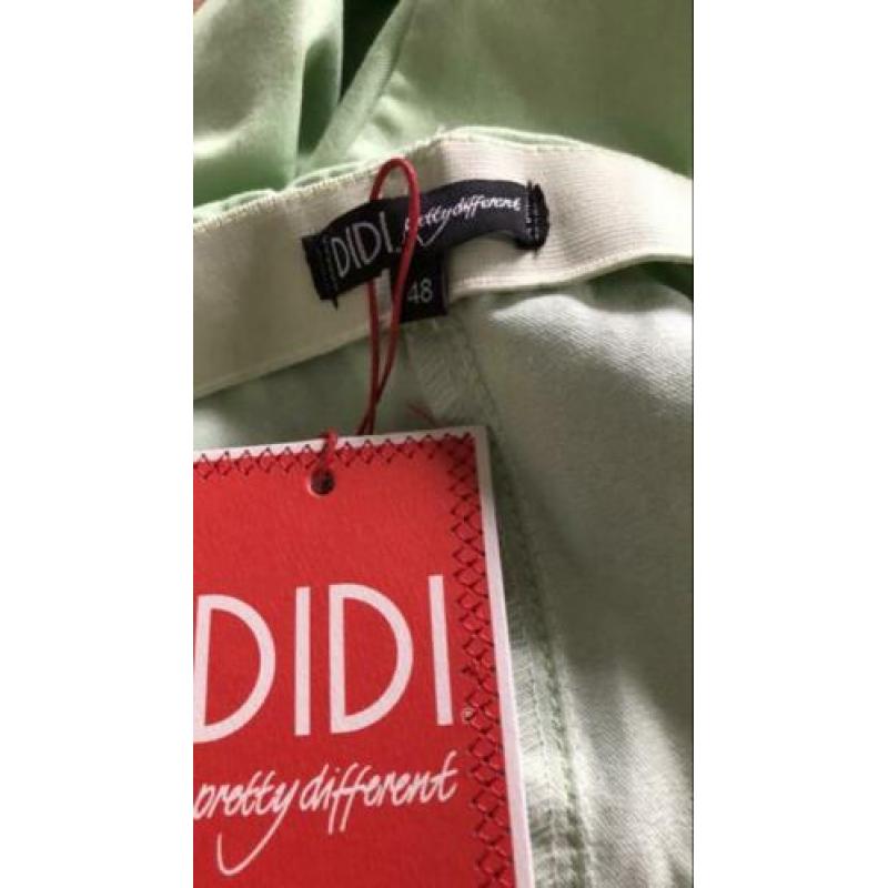 Didi broek stretch tregging nieuw licht groen maat 48