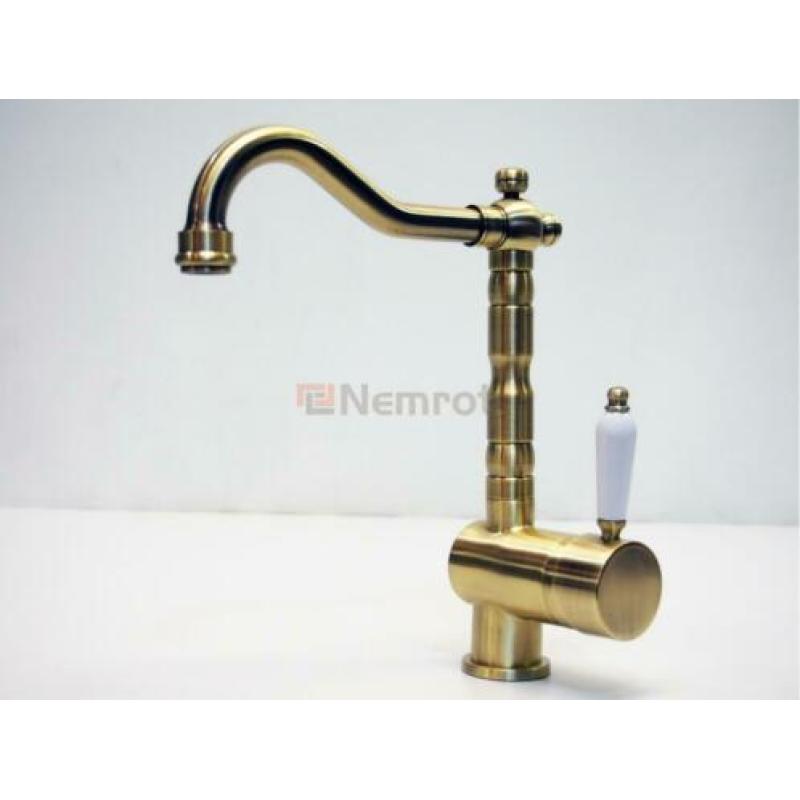 Eurolux Antique 1 greeps Keukenmengkraan (Glans Brons)