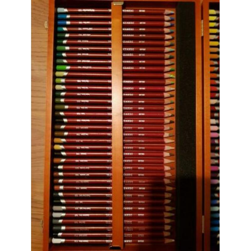Unieke kans: Derwent pastel potloden 72 stuks in houten doos