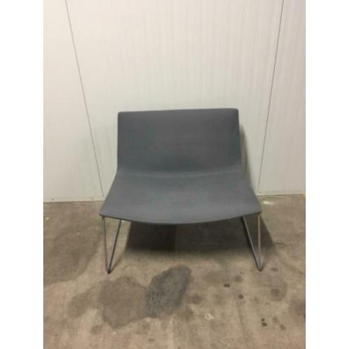 8 Arper Catifa 80 design fauteuils stof lichtgrijs
