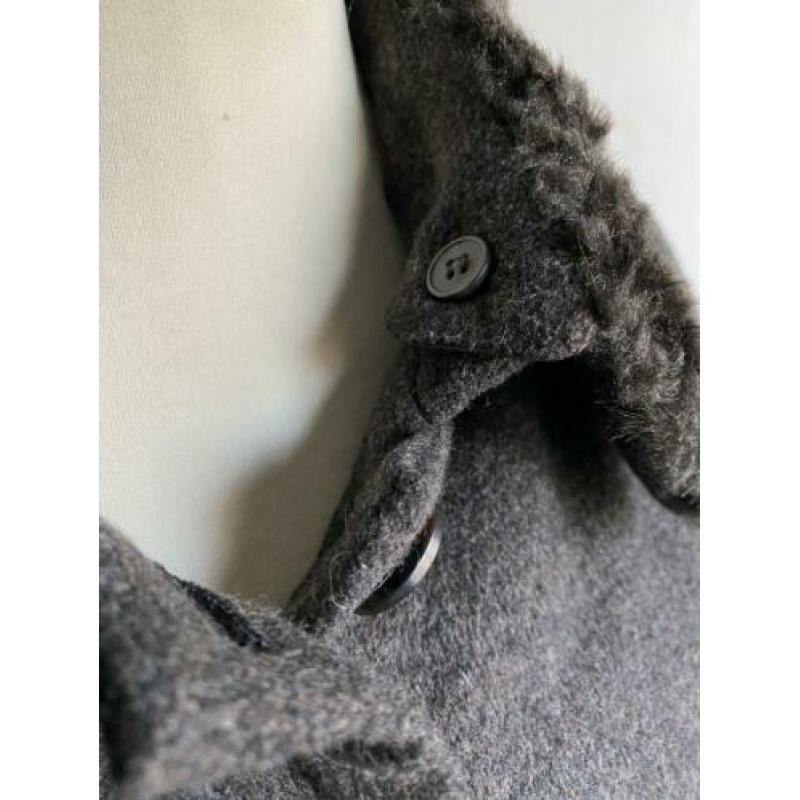 The Barn bruin jasje met wol en faux fur, maat 40 / M