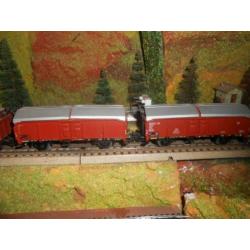 Marklin 4619 2x en 41339 2x. Schuifdakwagons 4x.
