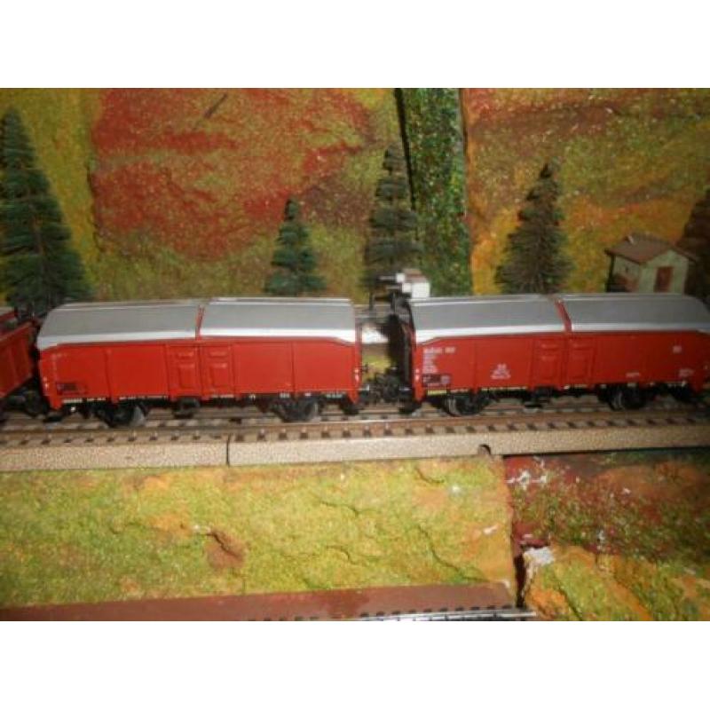Marklin 4619 2x en 41339 2x. Schuifdakwagons 4x.