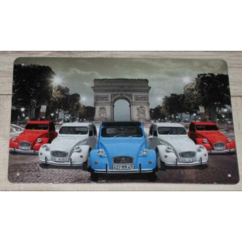 CITROEN Metalen Bord Classic Citroen 2CV Show - Parijs