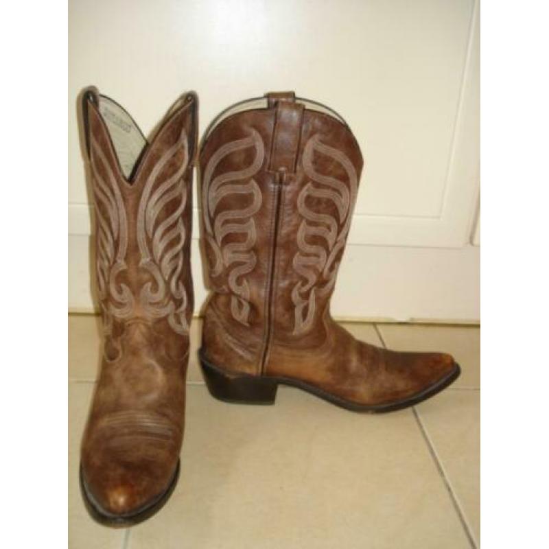 Durango bruine leren heren cowboy western laarzen maat 43