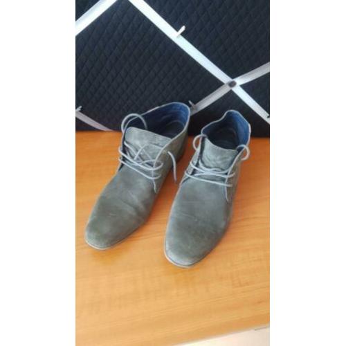 Nette herenschoenen maat 46 suède grijs