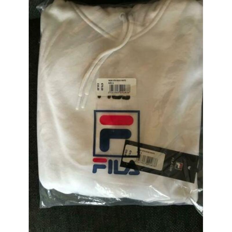 Witte trui, hoodie, merk Fila, maat S