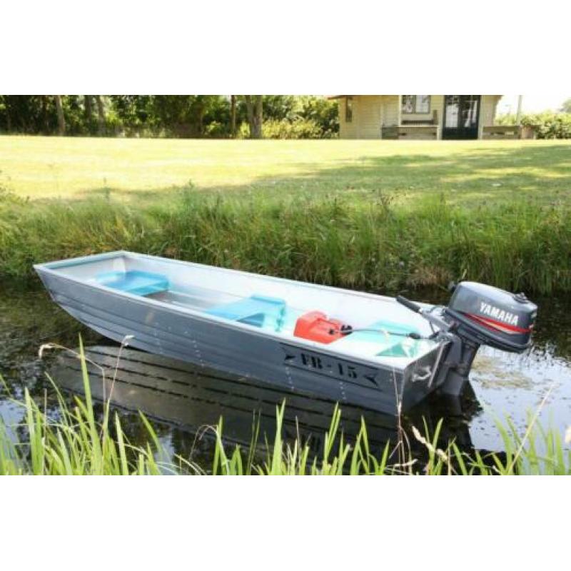 Splinternieuwe aluminium platbodem boot