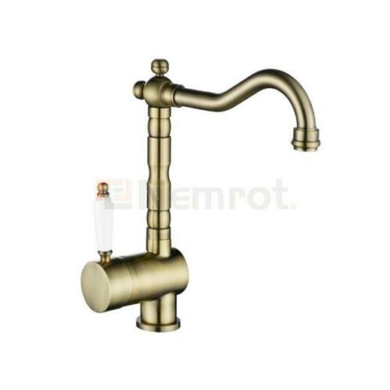 Eurolux Antique 1 greeps Keukenmengkraan (Glans Brons)