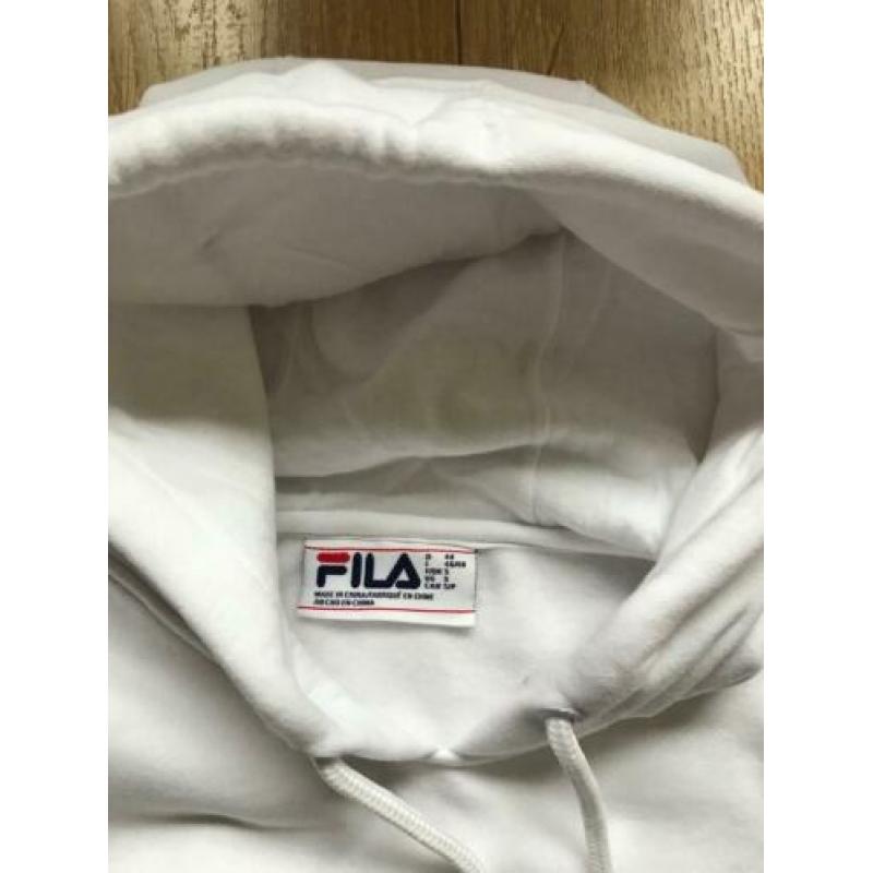 Witte trui, hoodie, merk Fila, maat S