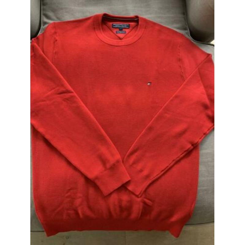 Tommy Hilfiger trui rood maat l nieuw