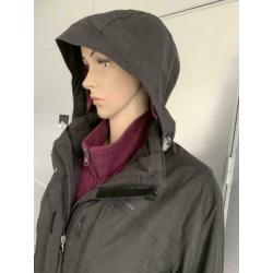 E156 Quechua Set maat L=42/44 regenjas+fleece-vest jas jasje