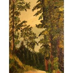 Schilderij, olieverf op paneel, H. Kuhlen, rond 1910