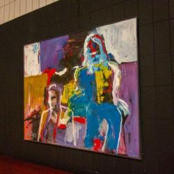 Modern Olieverf Schilderij Groot Kleurrijk Hendrik Nijs