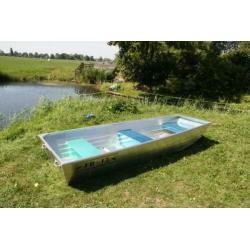 Splinternieuwe aluminium platbodem boot