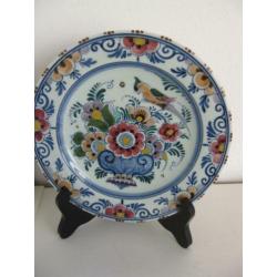 Wandbordje. Delft Polychrome Holland. Handpainted.